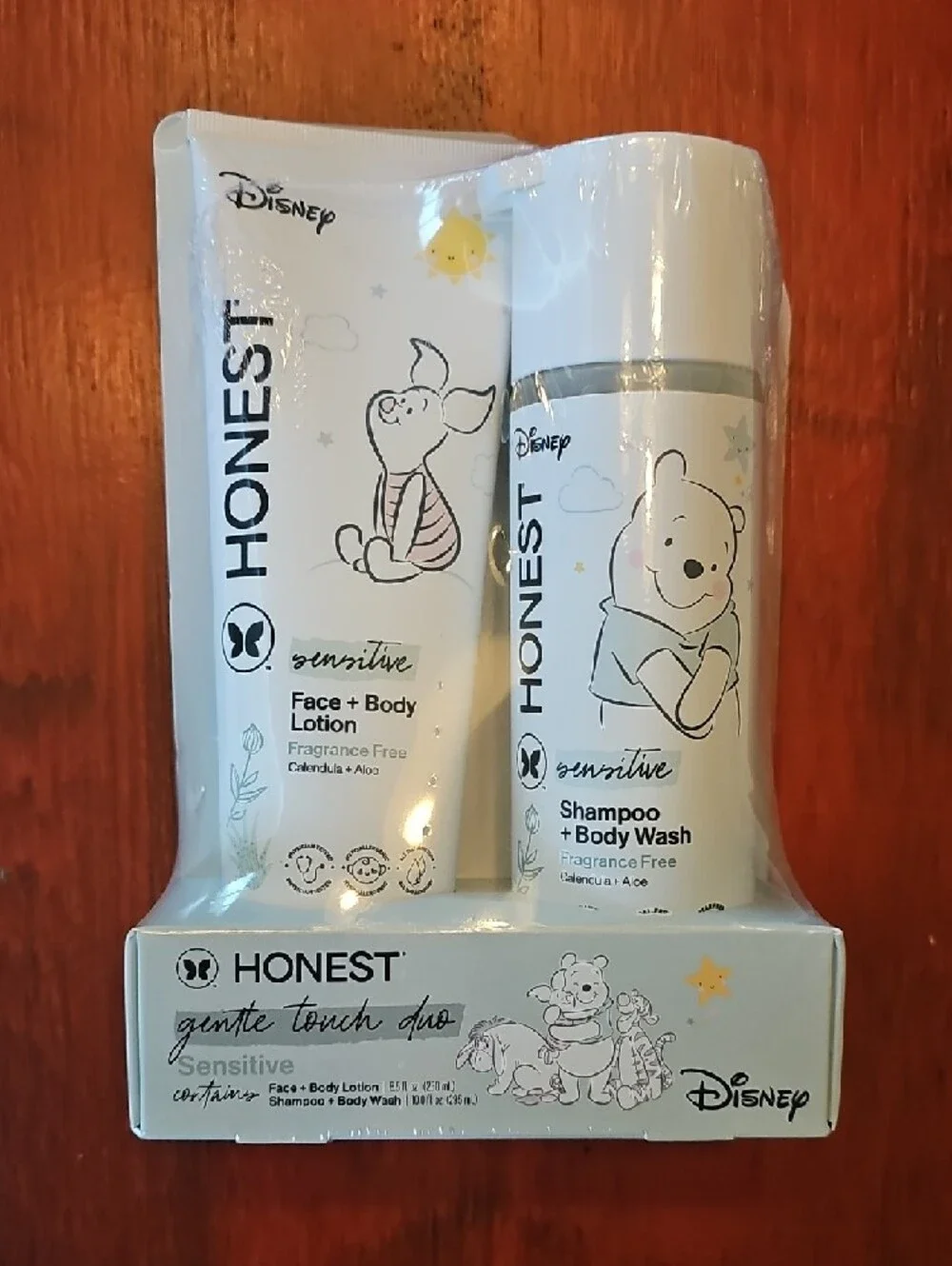 Honest x Disney Shampoo + Lotion Gentle Touch Duo, Sensitive, Fragrance Free